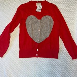 Crewcuts Red and Grey Cardigan